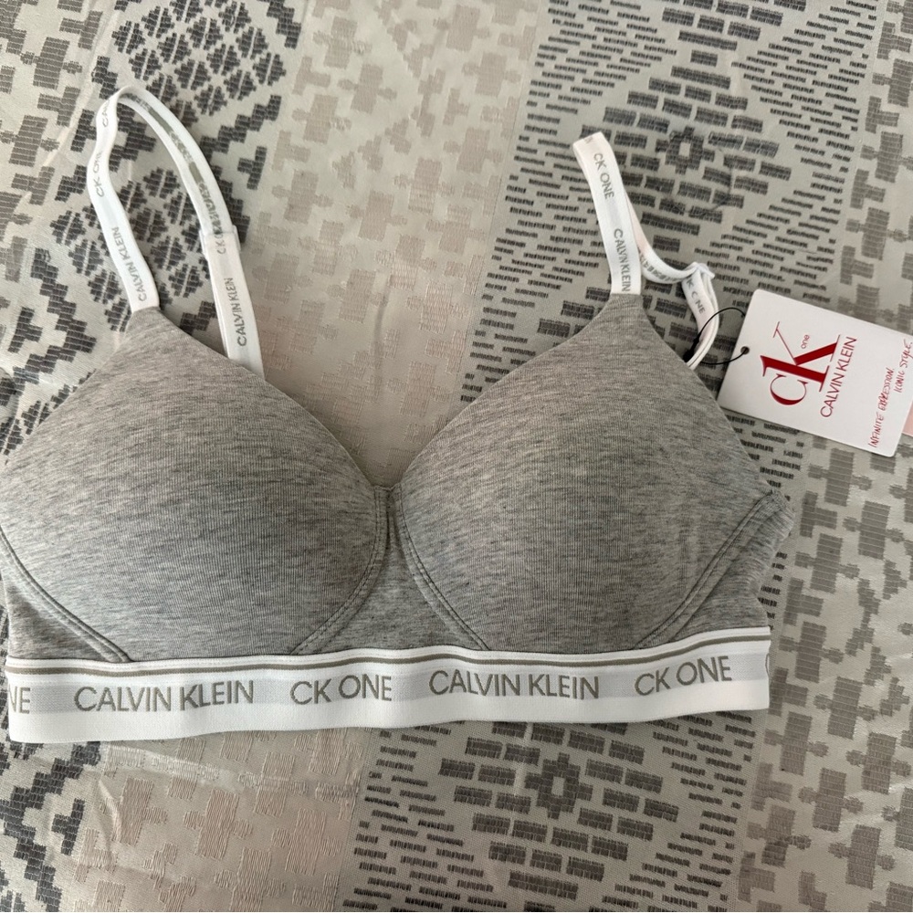Calvin Klein Light Gray Bralette